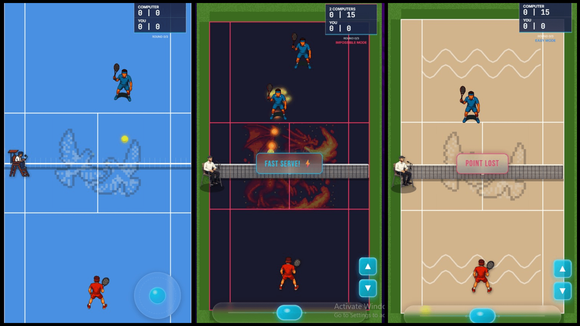 Tennis Court Ace: Creating Authentic Tennis Games with AI on Astrocade